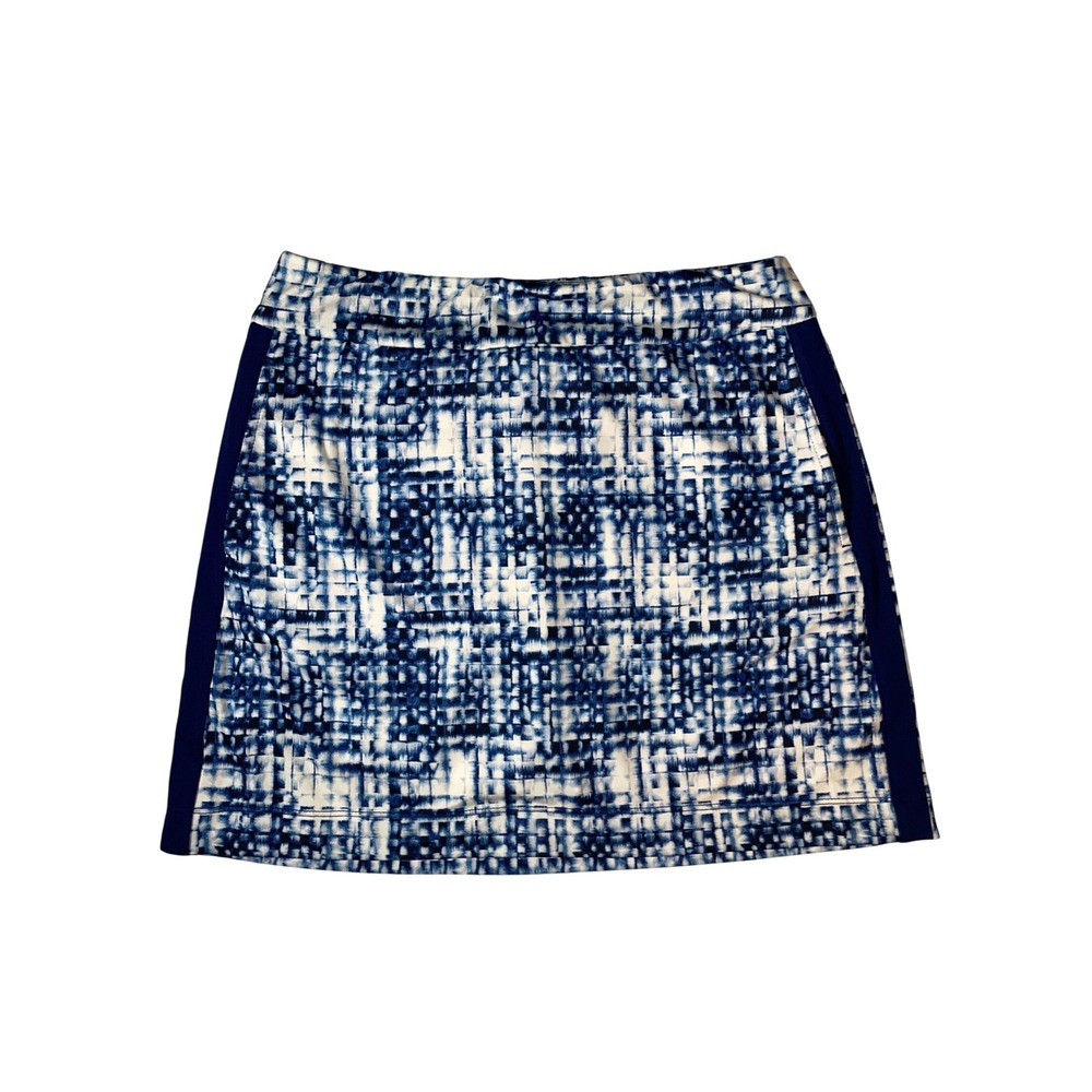 EP New‎ York Women XS Blue White Plaid Golf Skort Active Skirt 141300NMX